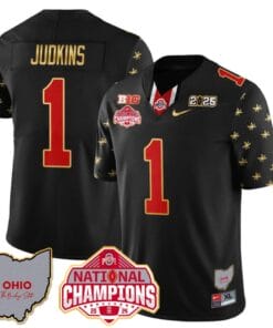 Quinshon Judkins Jersey #1 Ohio State National Champions 2025 Patch
