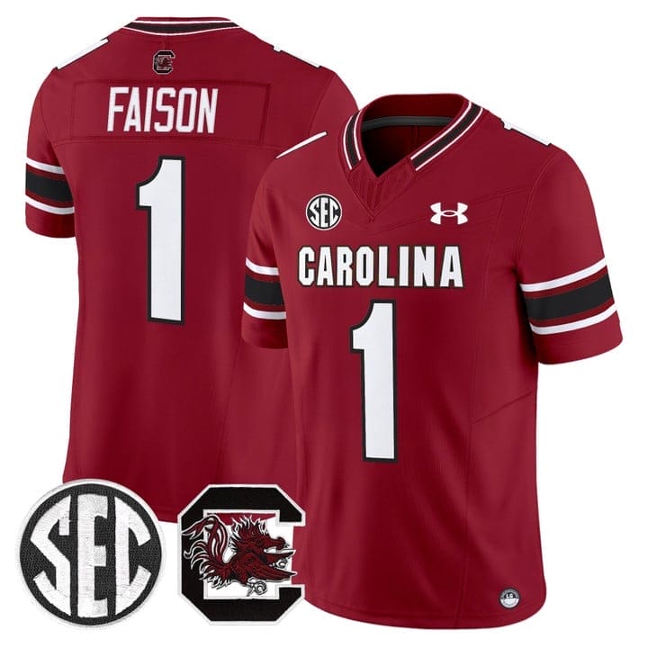 Rahsul Faison Jersey #1 South Carolina Gamecocks 2025 Stitched - Image 5