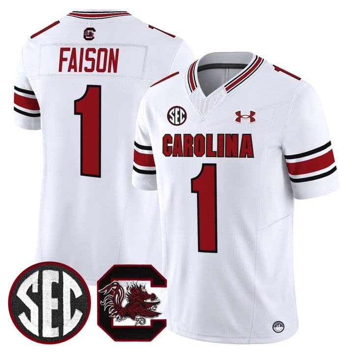 Rahsul Faison Jersey #1 South Carolina Gamecocks 2025 Stitched - Image 2