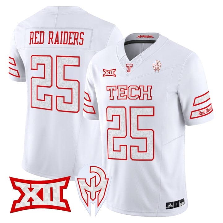 Red Raiders Jersey #25 Texas Tech Too Cold Vapor Limited Stitched - Image 4
