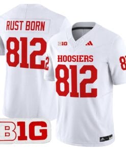 Alternative view of Rust Born Jersey #812 Indiana Hoosiers 2025 Limited Stitched