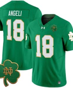 Alternative view of Steve Angeli Jersey #18 Notre Dame 2025 Vapor Limited V3 Stitched