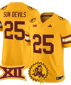 Sun Devils Jersey #25 Arizona State 1975 Throwback Limited Stitched