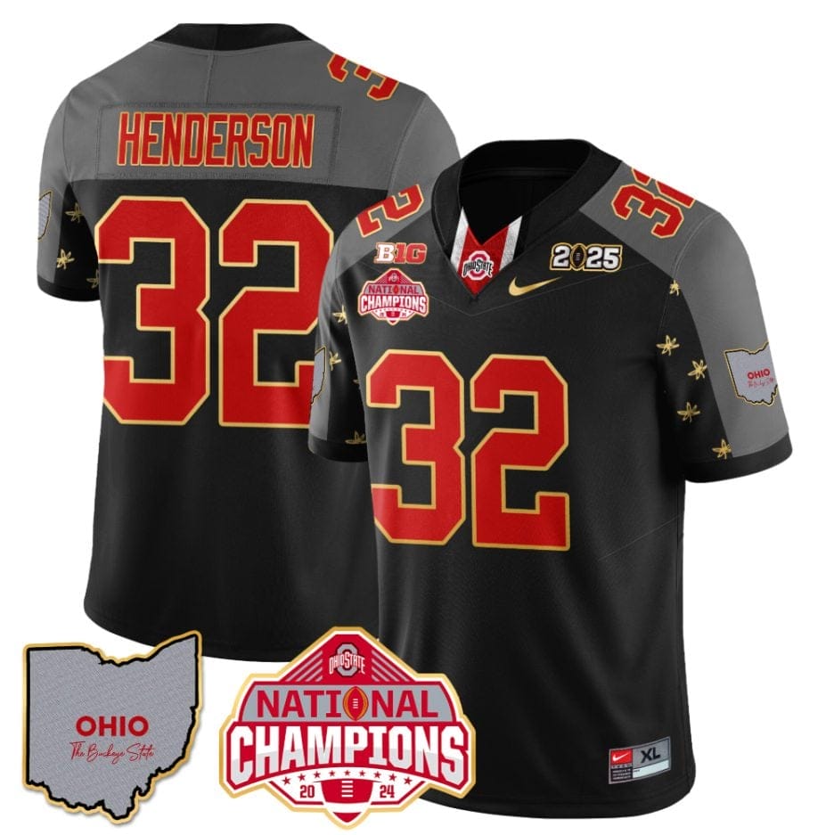 Treveyon Henderson Jersey #32 Ohio National Champions 2025 Patch - Image 2