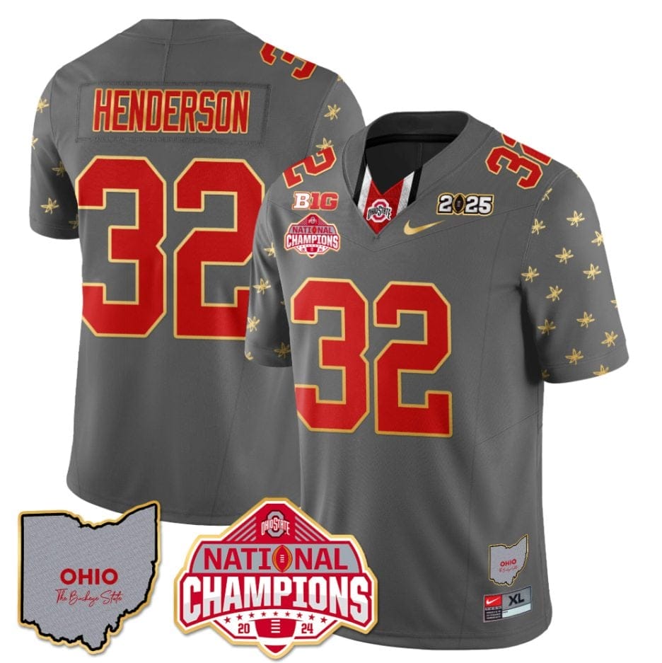 Treveyon Henderson Jersey #32 Ohio National Champions 2025 Patch - Image 3