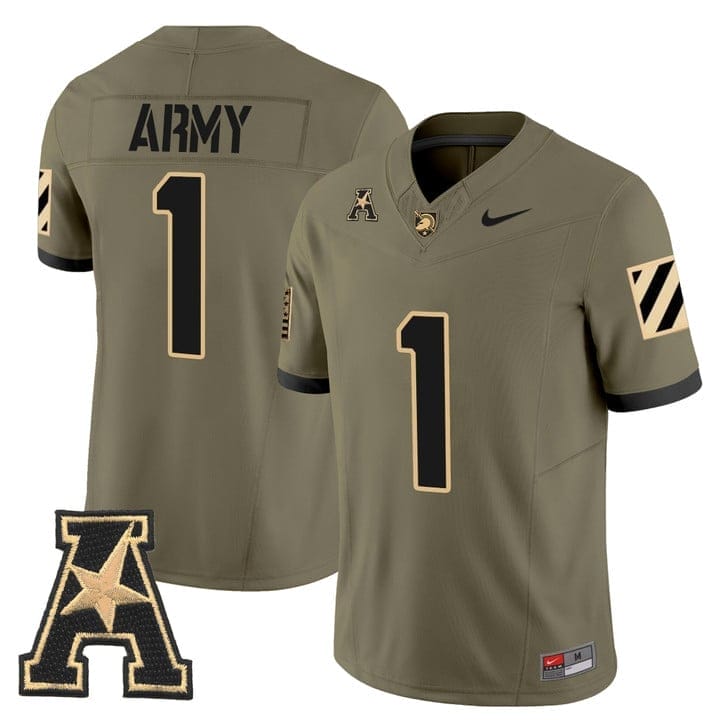Team Jersey #1 Army Black Knights 2025 Vapor Limited Stitched - Image 4