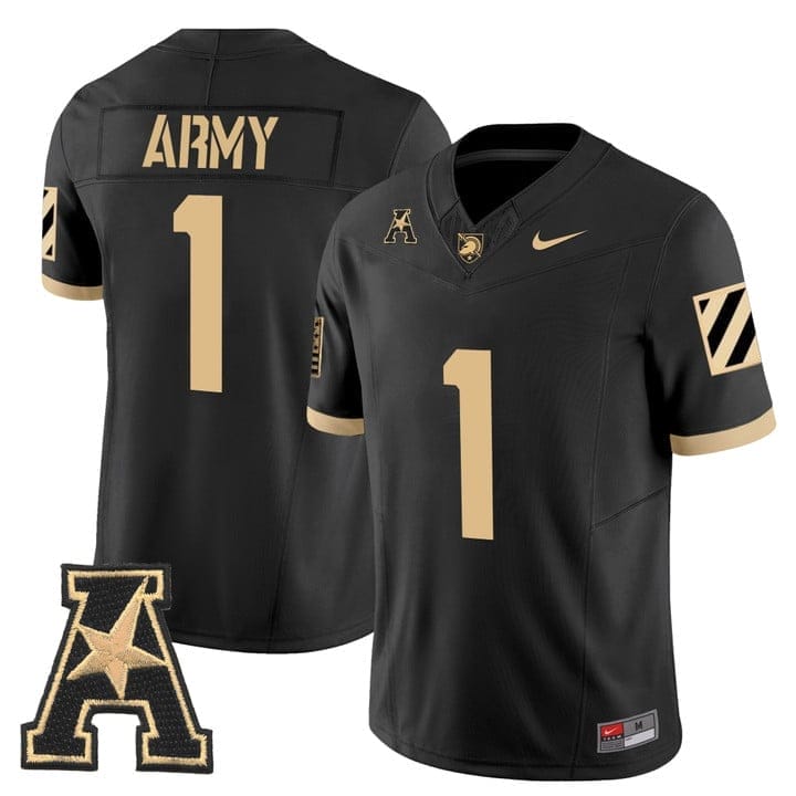 Team Jersey #1 Army Black Knights 2025 Vapor Limited Stitched