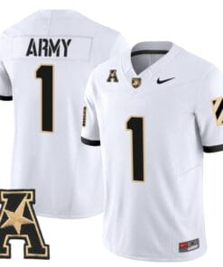 Alternative view of Team Jersey #1 Army Black Knights 2025 Vapor Limited Stitched