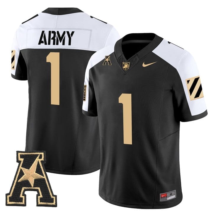 Team Jersey #1 Army Black Knights 2025 Vapor Limited Stitched - Image 3