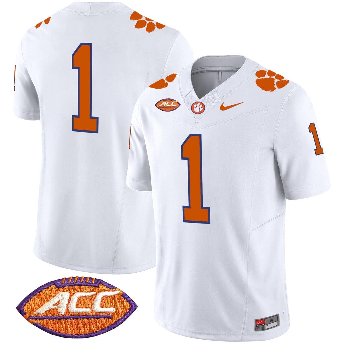 Team Jersey #1 Clemson Tigers 2025 Vapor Limited Stitched - Image 2
