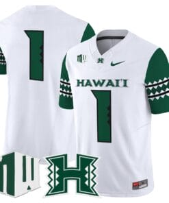 Alternative view of Team Jersey #1 Hawai'i Rainbow Warriors 2025 Vapor Stitched