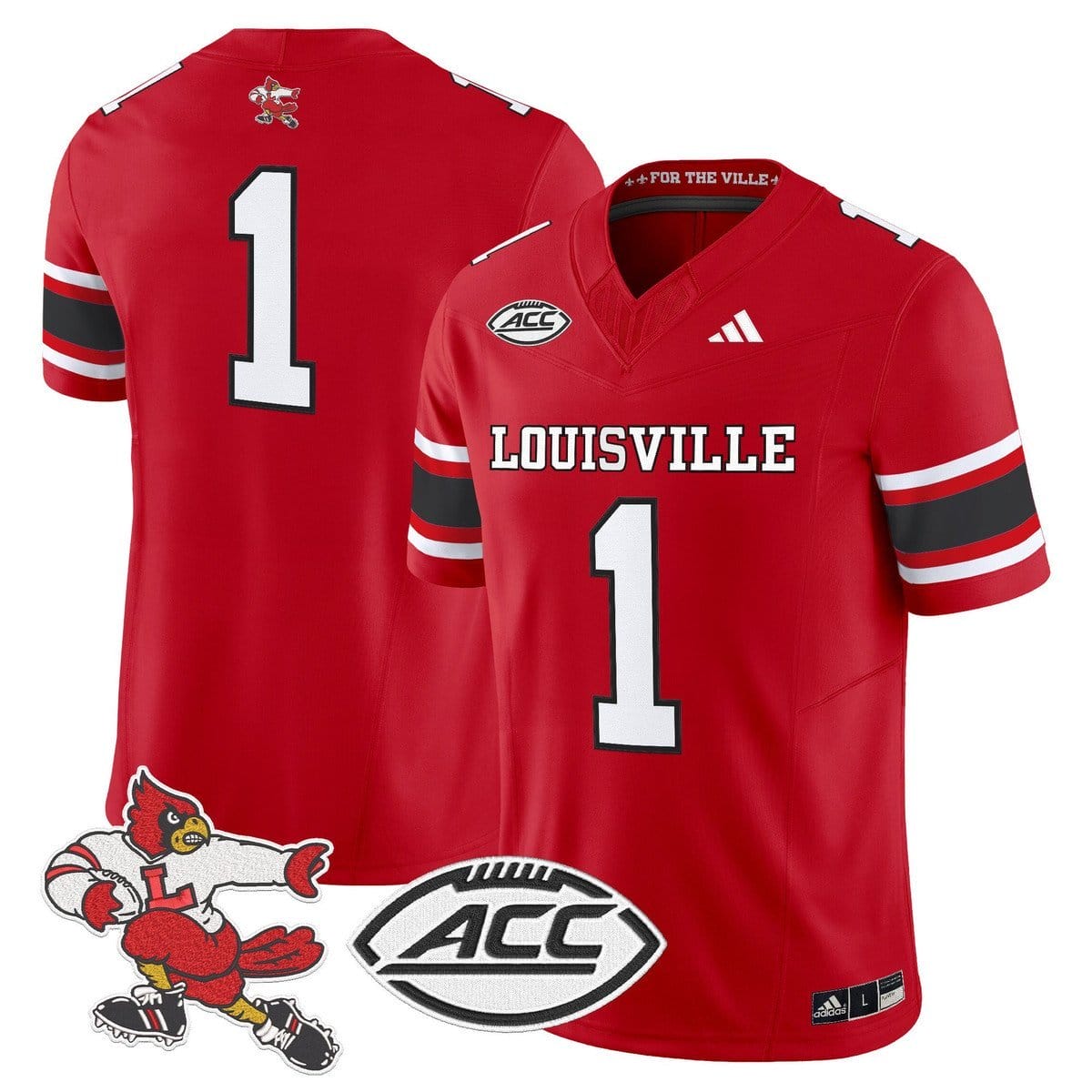 Team Jersey #1 Louisville Cardinals 1980s Throwback Limited Stitched - Image 5
