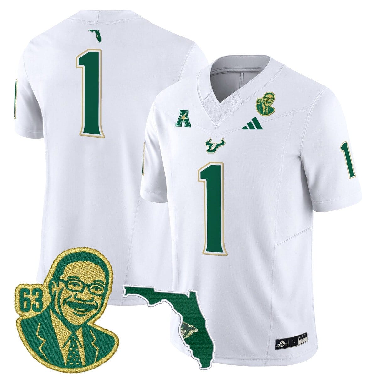 Team Jersey #1 South Florida Bulls Lee Roy Selmon Legacy Stitched - Image 2