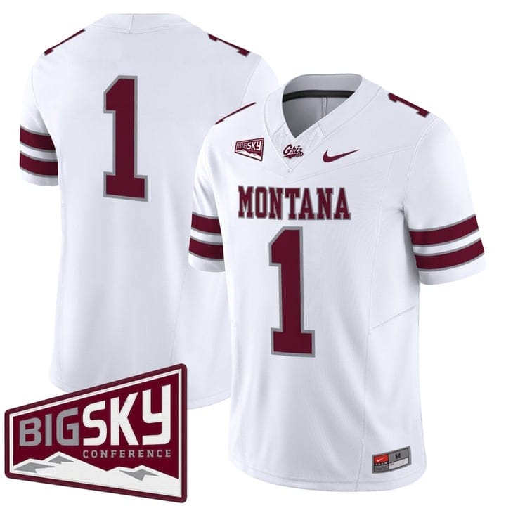 Team Jersey #1 Montana Grizzlies 2025 Vapor Limited Stitched Black Alter - Image 5