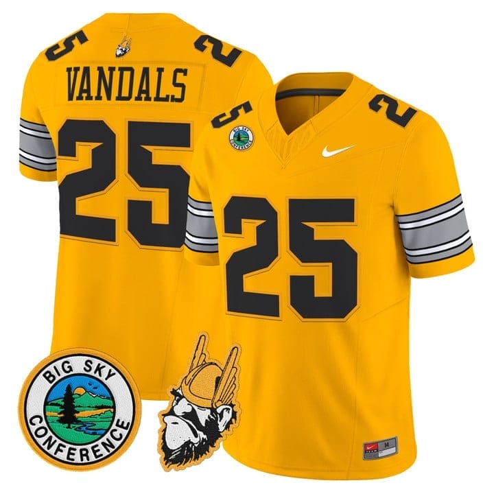 Vandals Jersey #25 Idaho Vandals 1975 Throwback Limited Stitched - Image 5