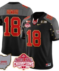 Alternative view of Will Howard Jersey #18 Ohio State National Champions 2025 Patch