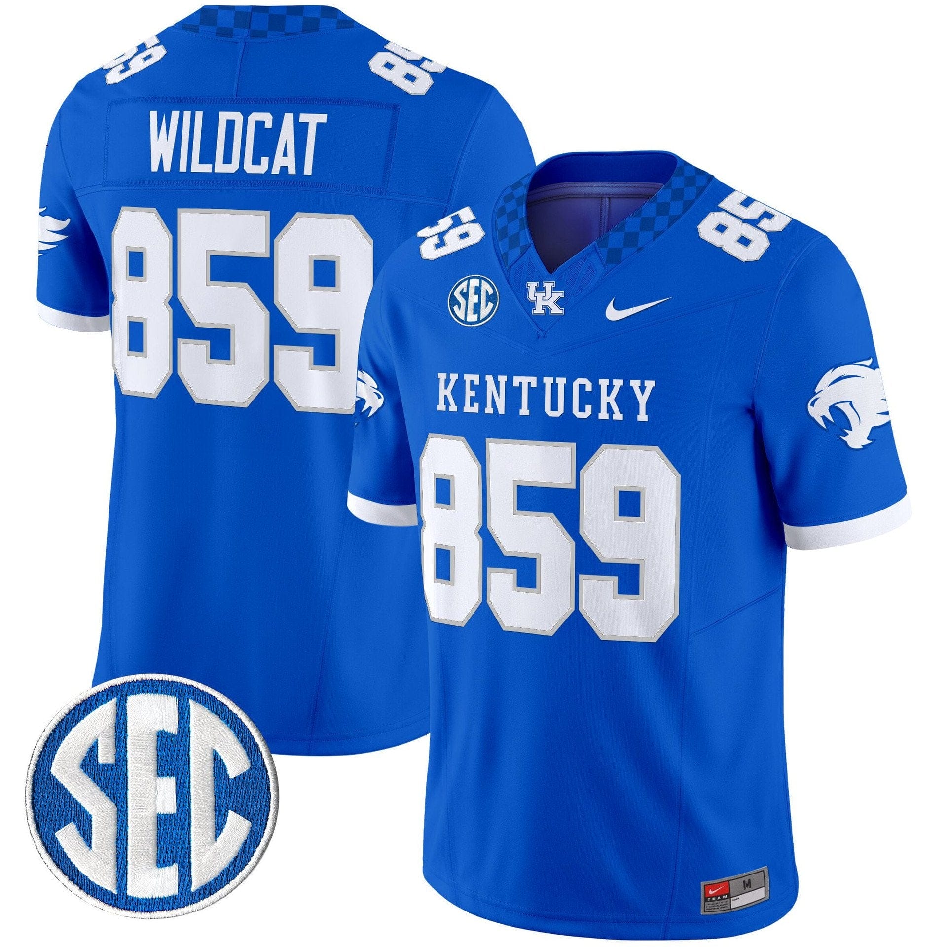 Wildcat Jersey #859 Kentucky Wildcats 2025 Limited Stitched - Image 5