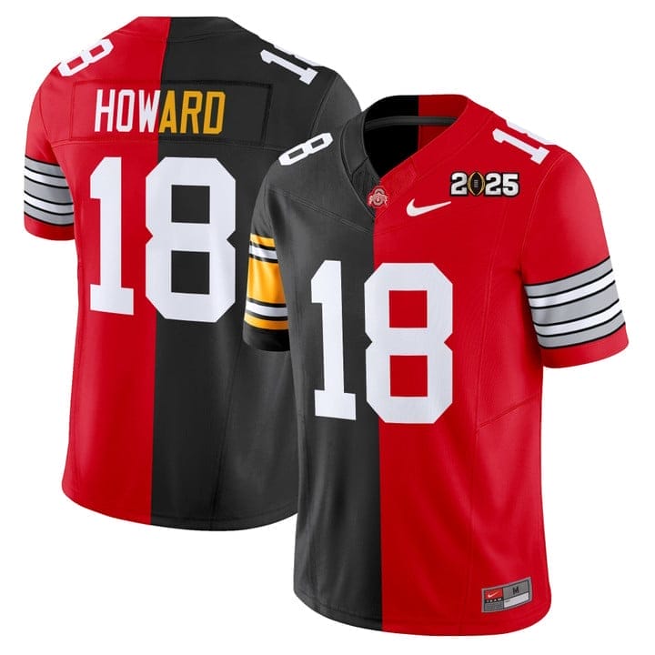 Will Howard Jersey #18 Ohio State Buckeyes 2025 Split Vapor Limited Stitched