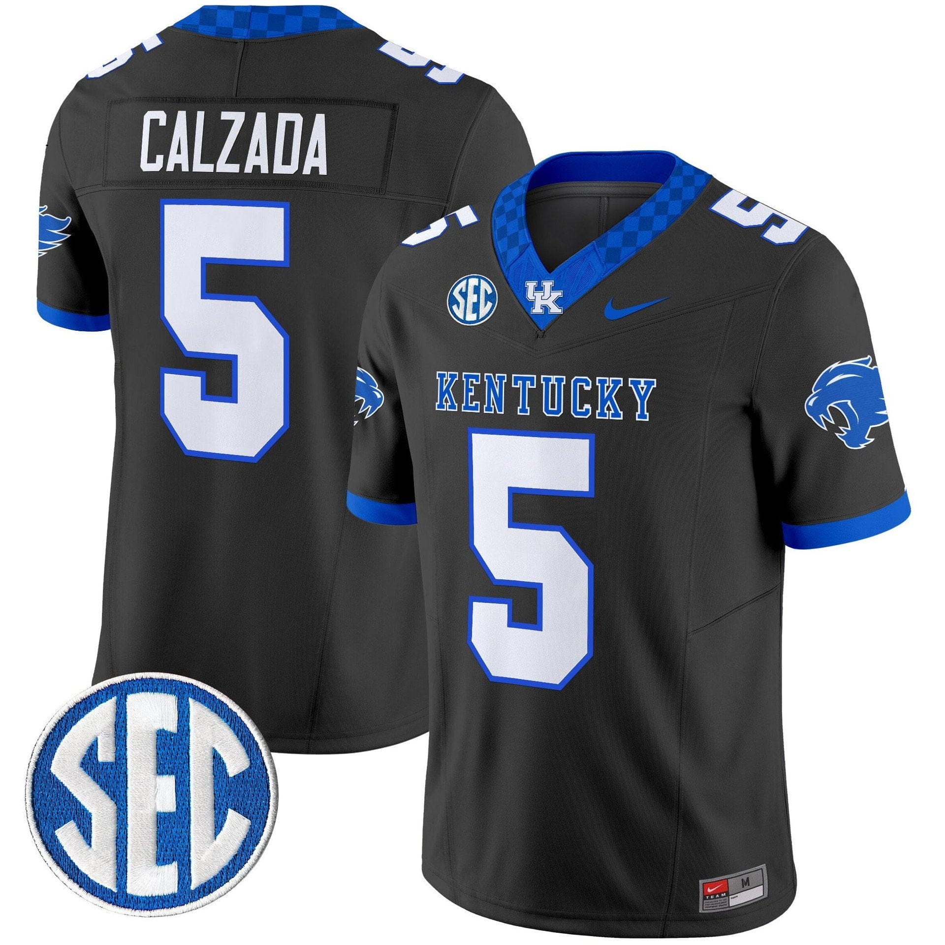 Zach Calzada Jersey #5 Kentucky Wildcats 2025 Limited Stitched