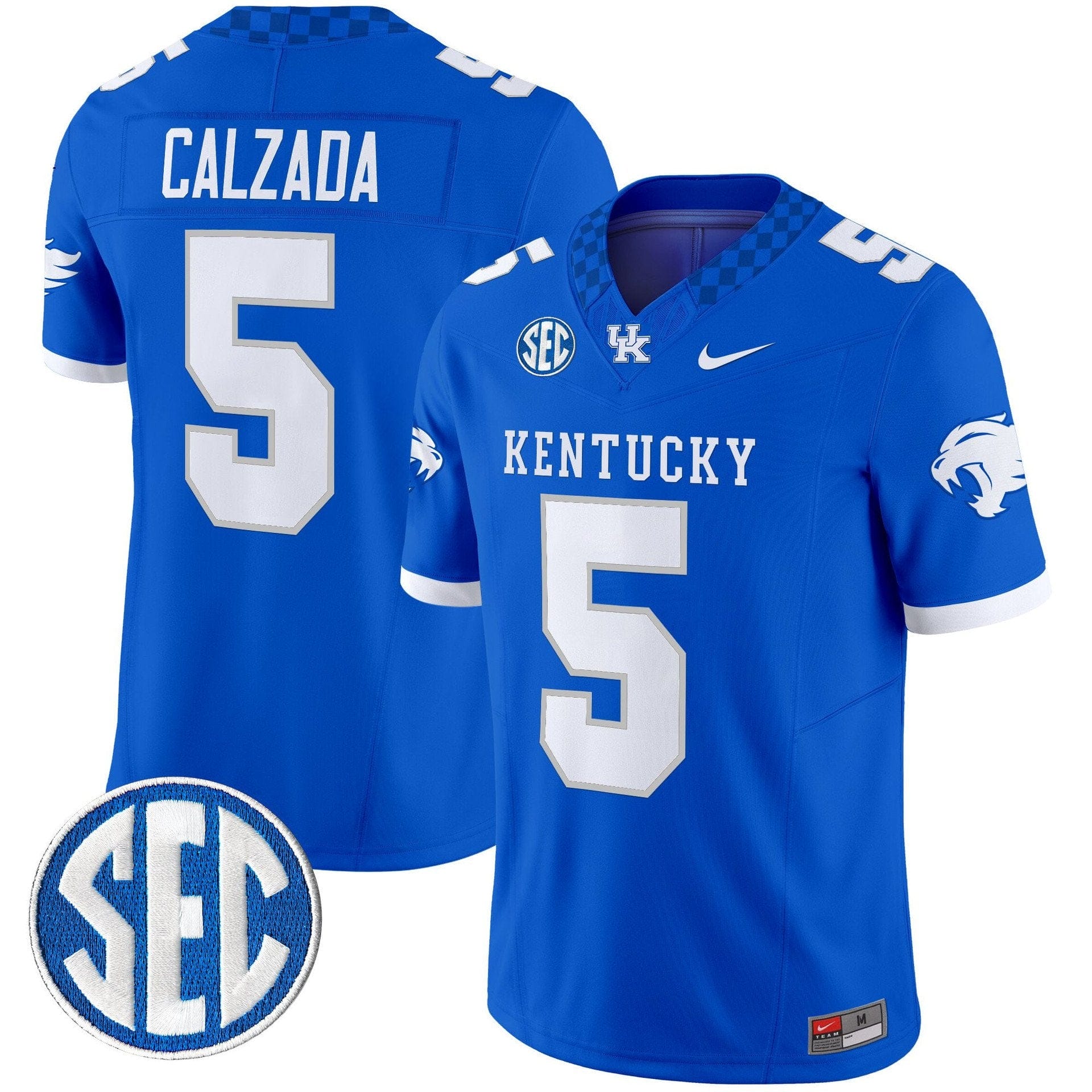 Zach Calzada Jersey #5 Kentucky Wildcats 2025 Limited Stitched - Image 5