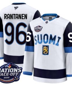 Alternative view of Finland 4 Nations Face-Off 2025 Premium Jersey - All Stitched