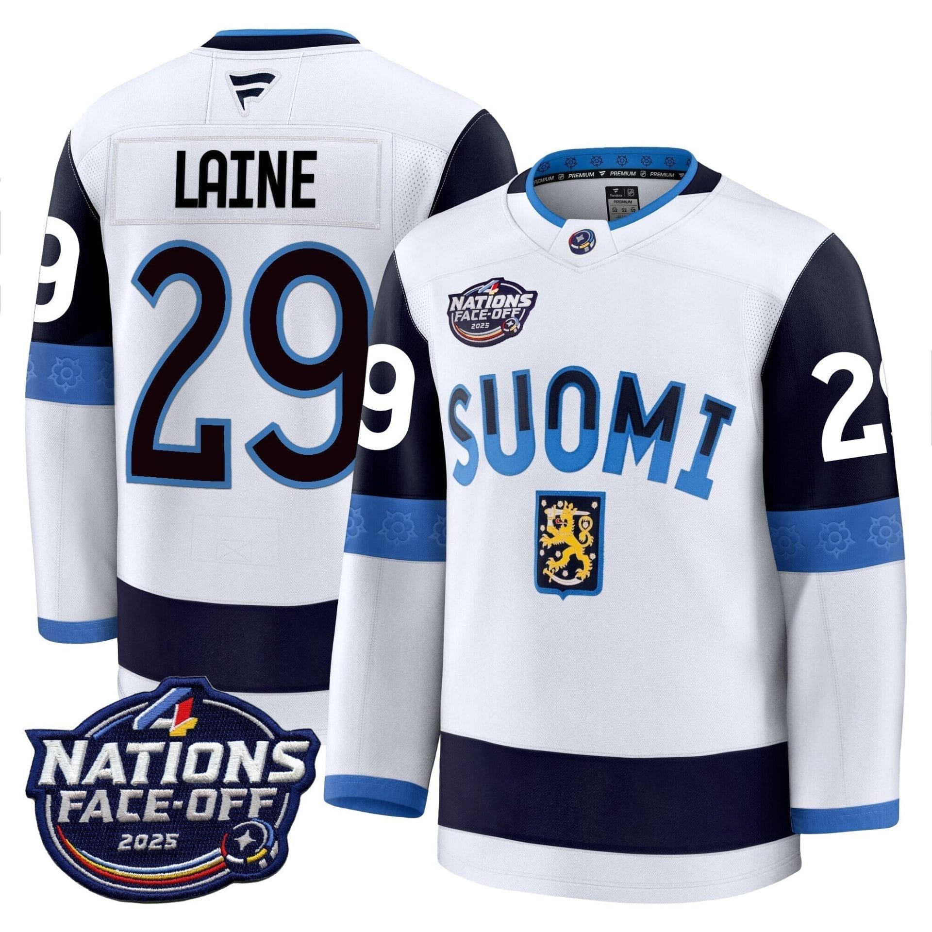 Finland 4 Nations Face-Off 2025 Premium Jersey - All Stitched - Image 4
