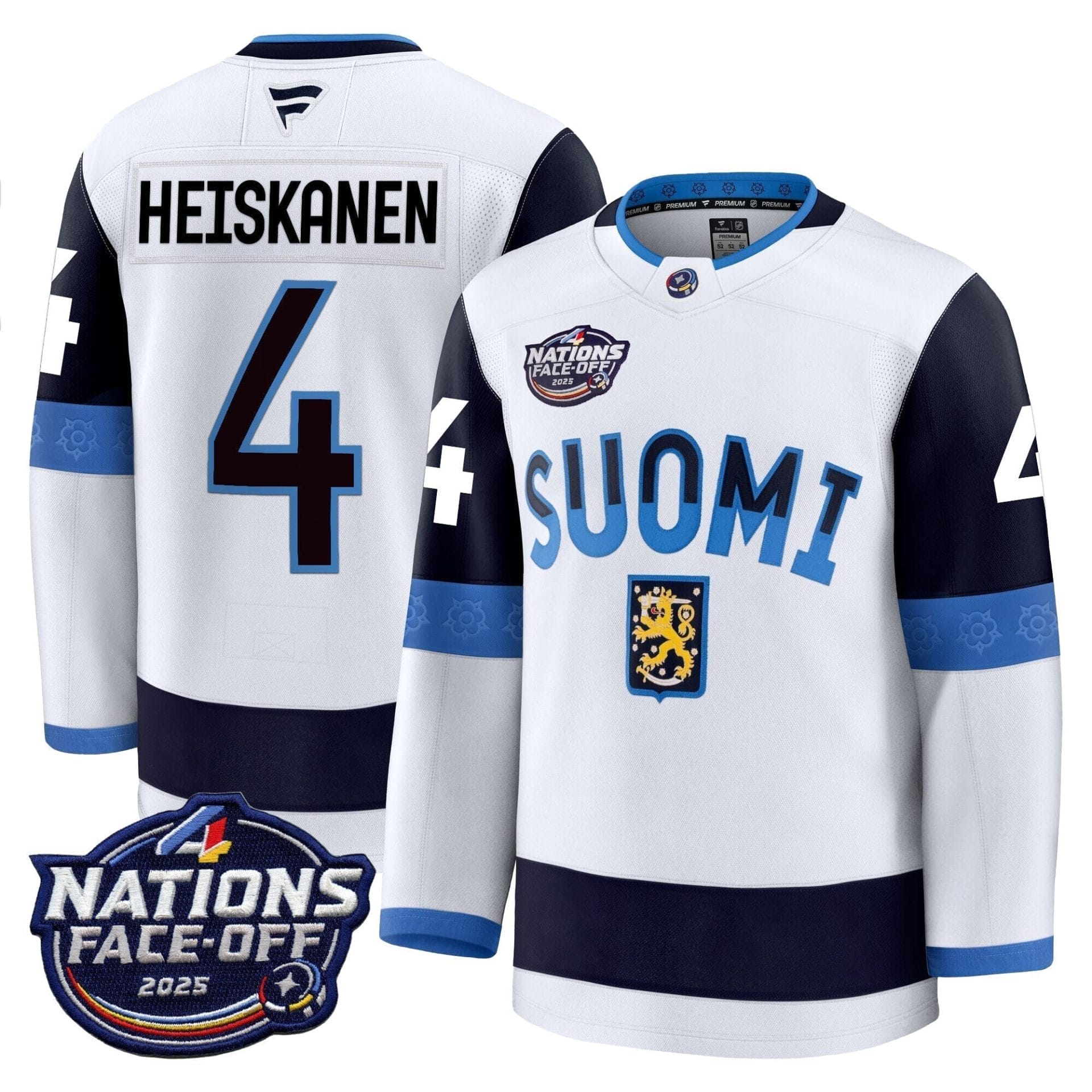 Finland 4 Nations Face-Off 2025 Premium Jersey - All Stitched - Image 5