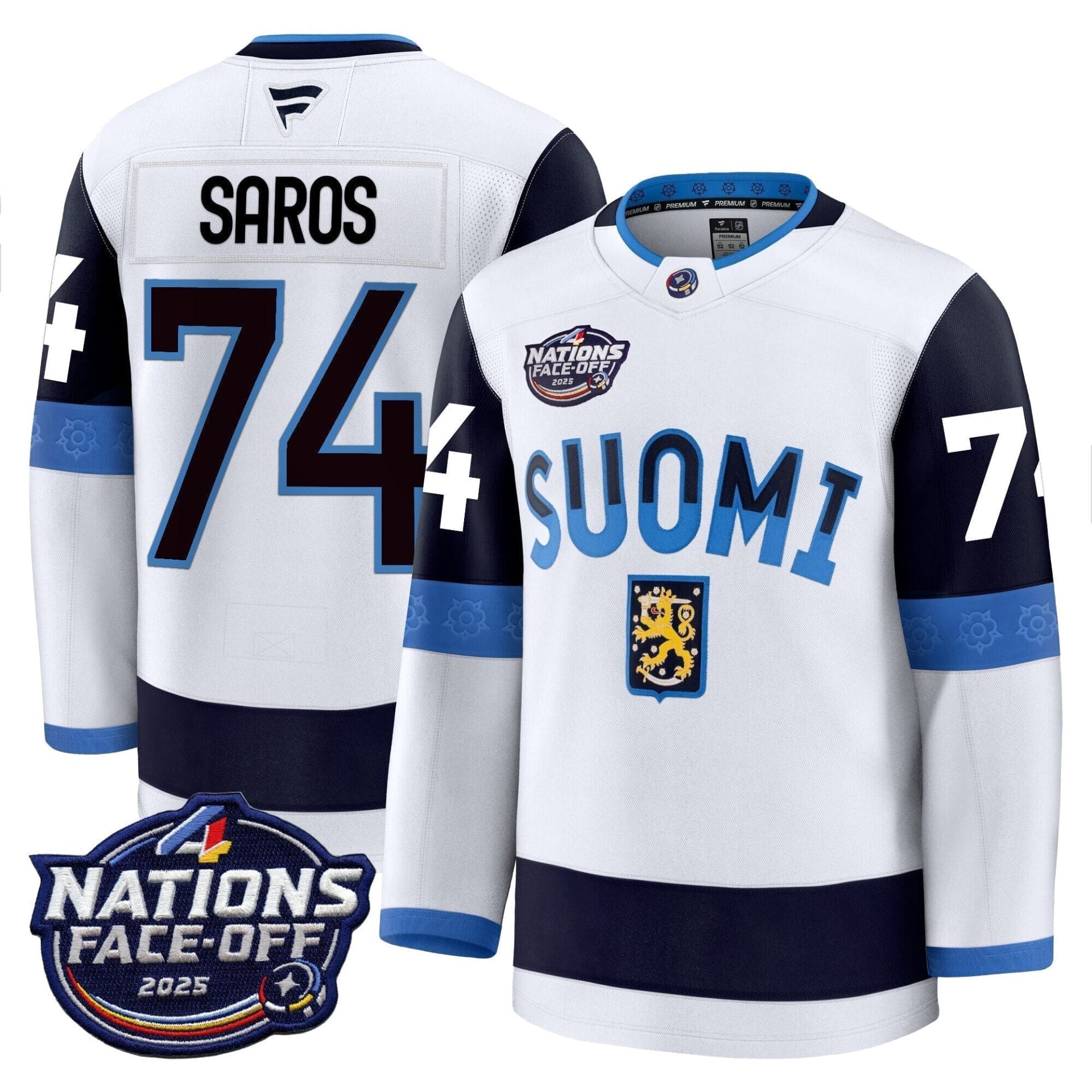 Finland 4 Nations Face-Off 2025 Premium Jersey - All Stitched - Image 6