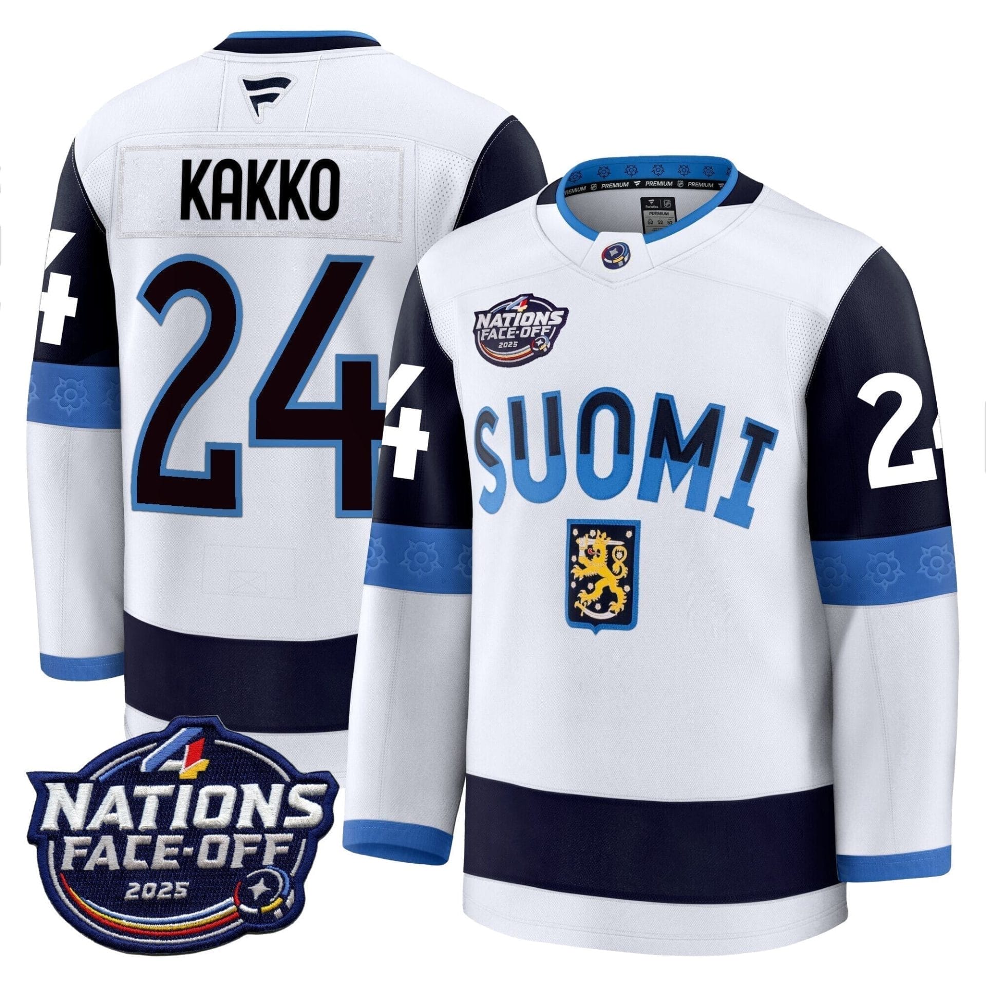 Finland 4 Nations Face-Off 2025 Premium Jersey - All Stitched - Image 7