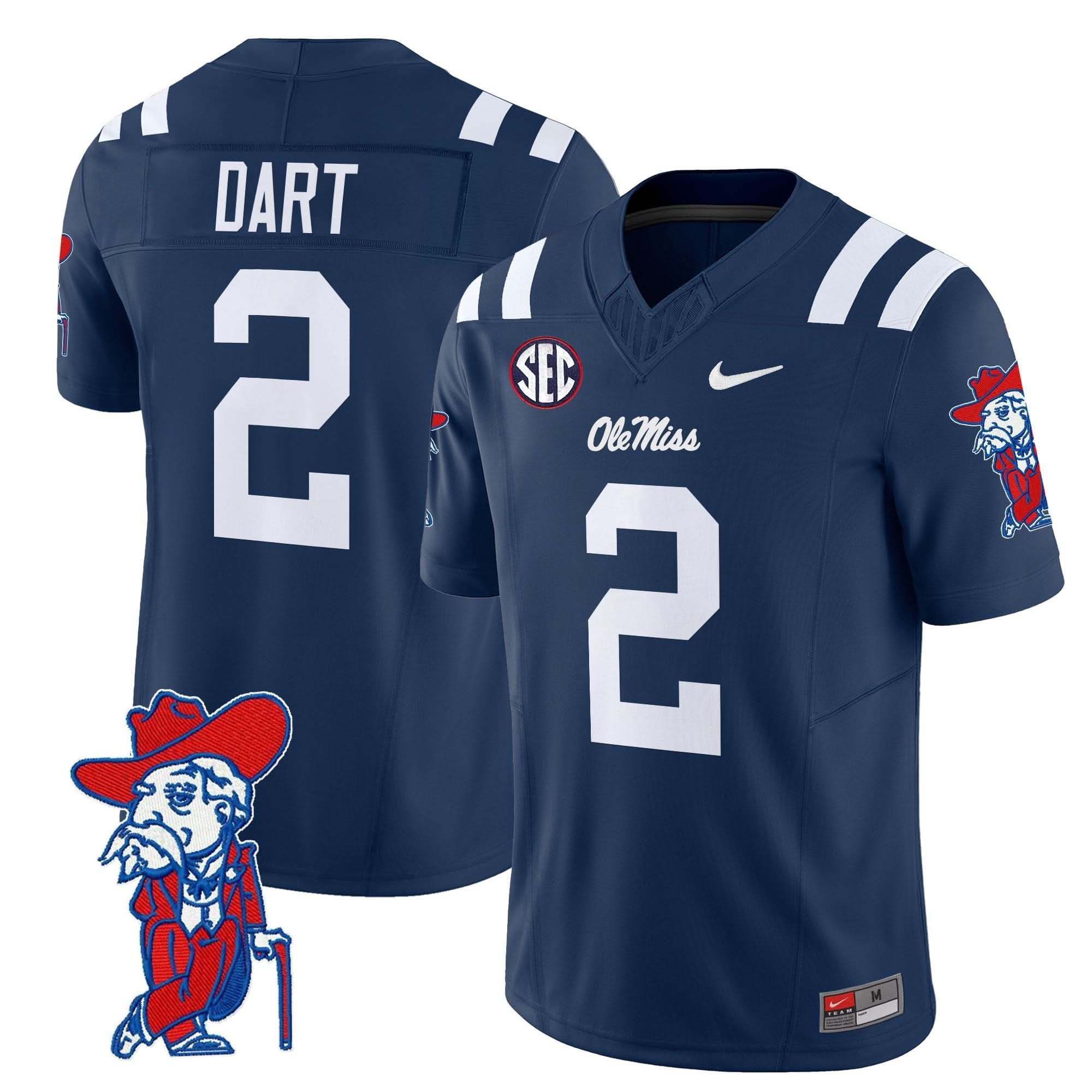 Ole Miss Rebels 2025 Vapor Limited Jersey V2 - All Stitched - Image 2