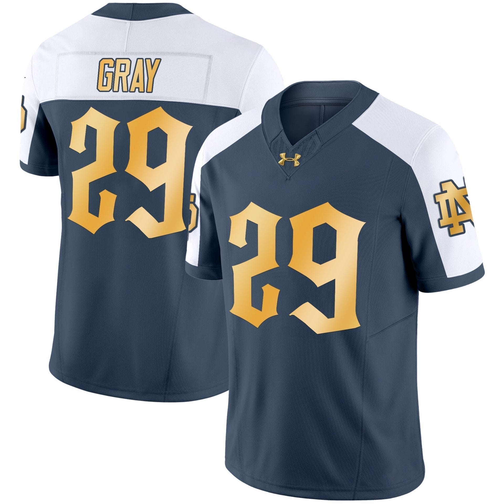 Notre Dame Fighting Irish Vapor Limited Jersey - All Stitched - Image 13