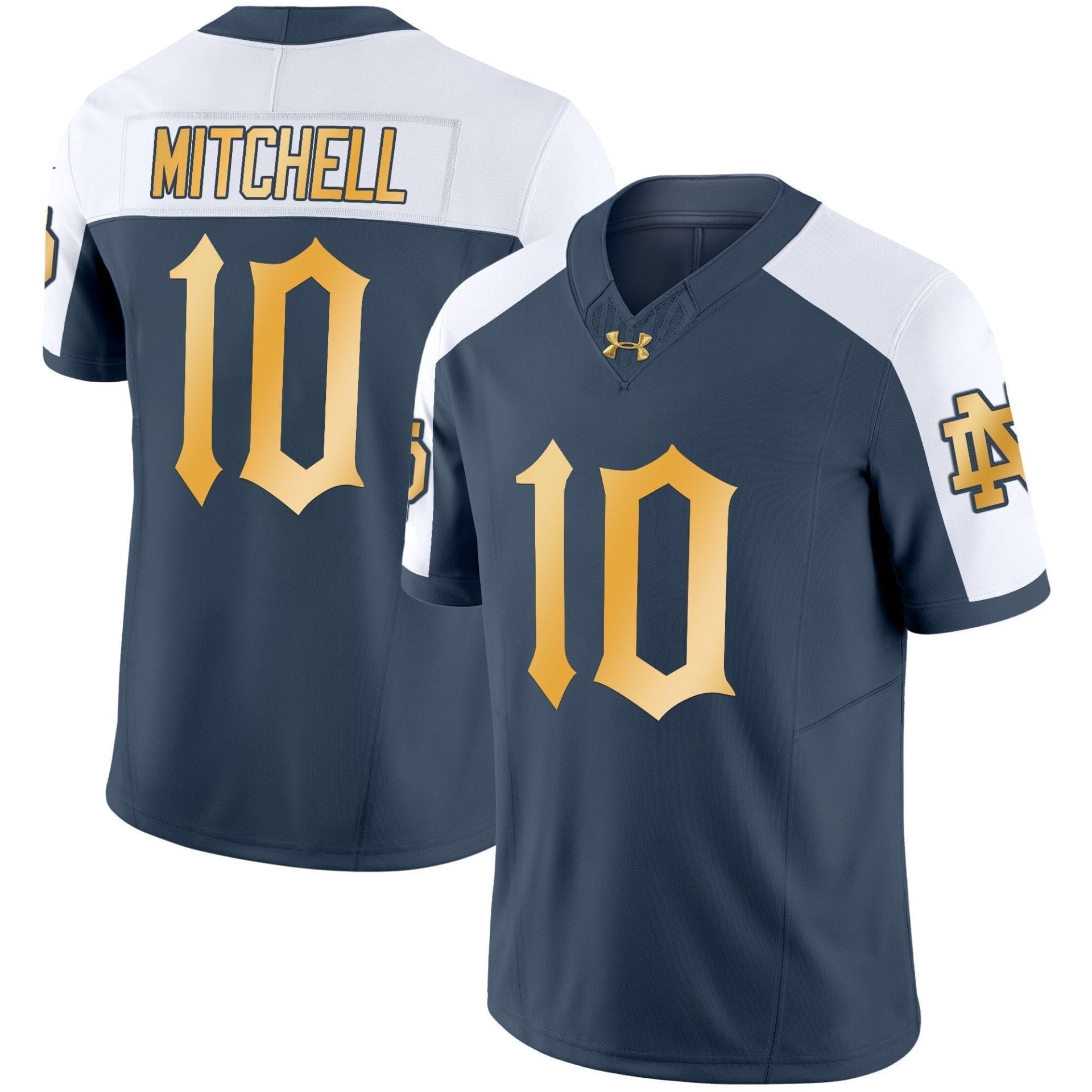 Notre Dame Fighting Irish Vapor Limited Jersey - All Stitched - Image 14