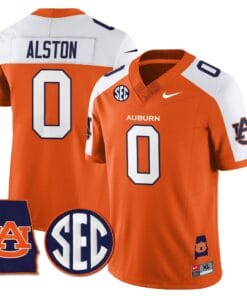 Alternative view of Auburn Tigers Alabama Patch Vapor Limited Jersey - All Stitched