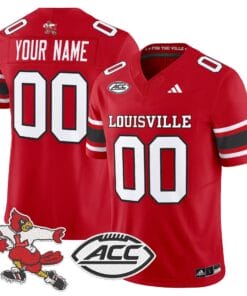 Custom Louisville Cardinals Jersey 1980s Throwback Vaport Limited Stitched All Colors