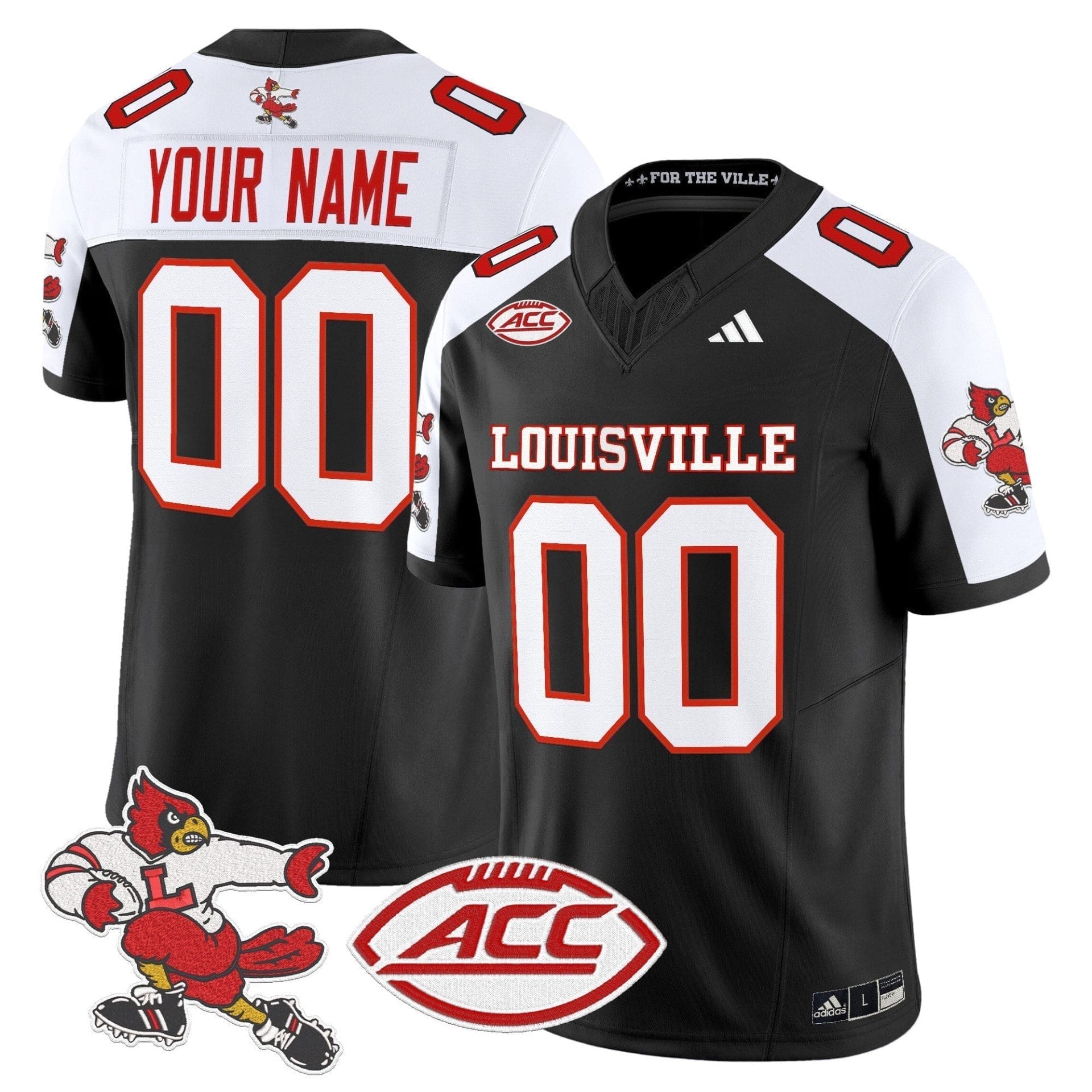 Custom Louisville Cardinals Jersey 1980s Throwback Vaport Limited Stitched All Colors - Image 3