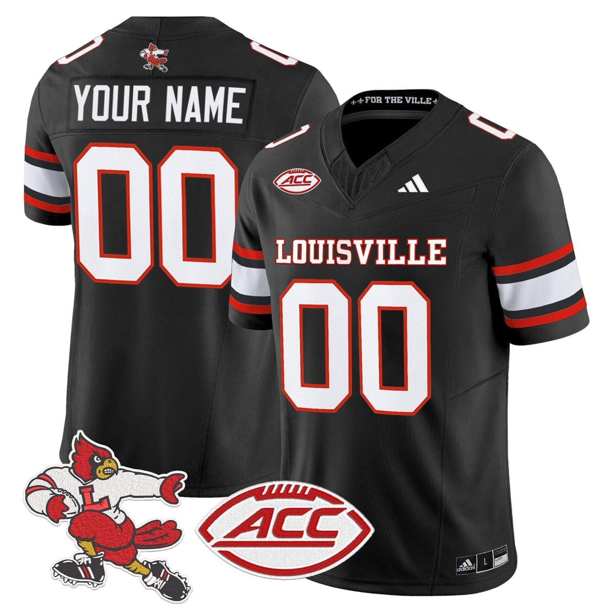 Custom Louisville Cardinals Jersey 1980s Throwback Vaport Limited Stitched All Colors - Image 5