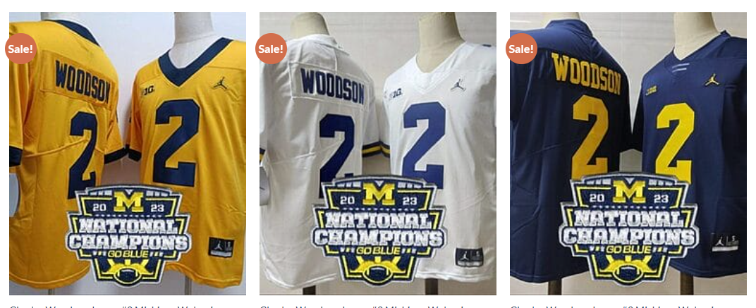 Charles Woodson Michigan Jersey