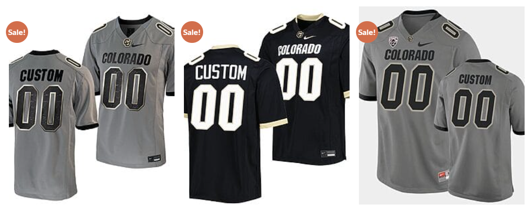 Custom Colorado Buffaloes Jersey
