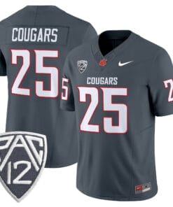 Alternative view of Washington State Cougars 2025 Vapor Limited Jersey V2 - All Stitched