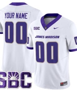Alternative view of James Madison Dukes 2025 Vapor Limited Custom Jersey - All Stitched