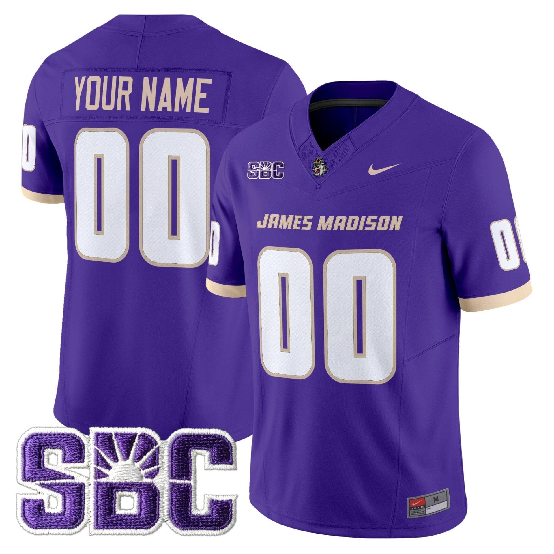 James Madison Dukes 2025 Vapor Limited Custom Jersey - All Stitched - Image 3