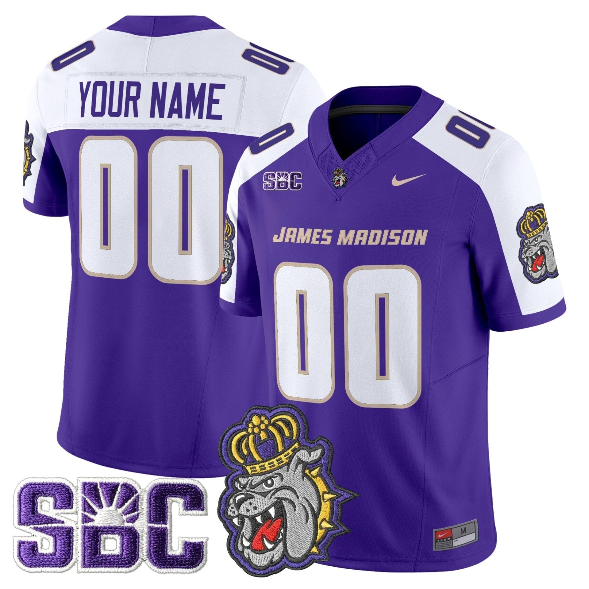 James Madison Dukes 2025 Vapor Limited Custom Jersey - All Stitched - Image 5