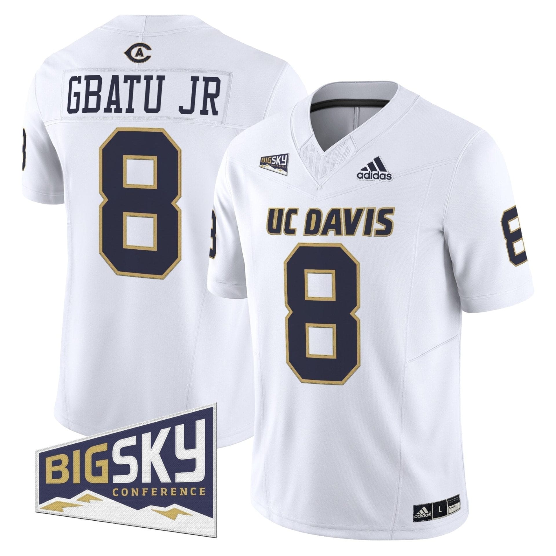 Men's UC Davis Aggies 2025 'Lake Tahoe Patch' Vapor Limited Jersey - All Stitched - Image 36