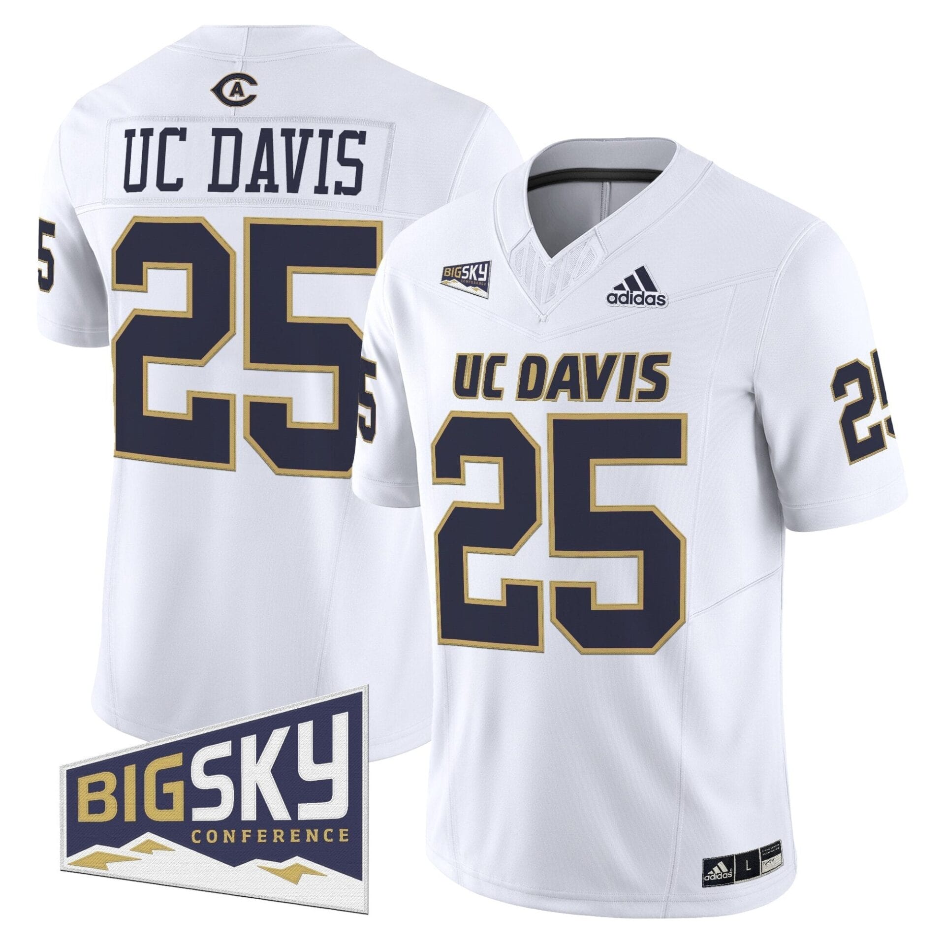 Men's UC Davis Aggies 2025 'Lake Tahoe Patch' Vapor Limited Jersey - All Stitched - Image 45