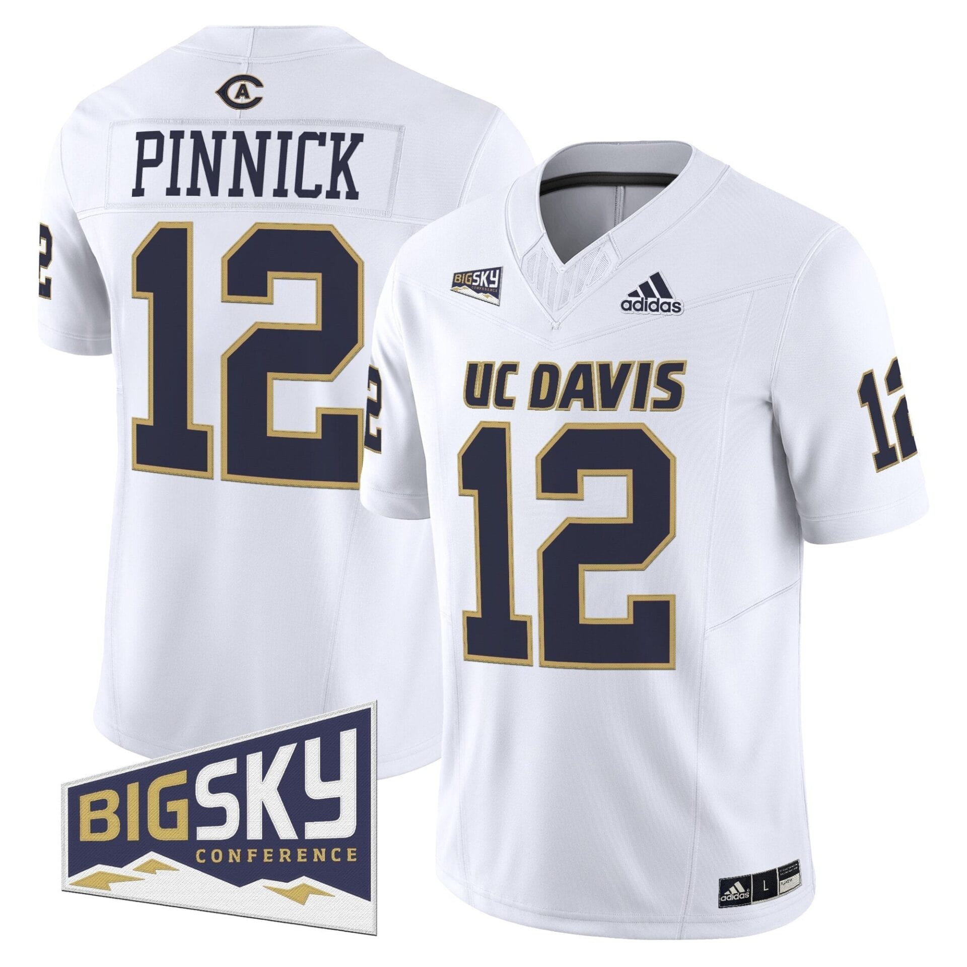 Men's UC Davis Aggies 2025 'Lake Tahoe Patch' Vapor Limited Jersey - All Stitched - Image 12