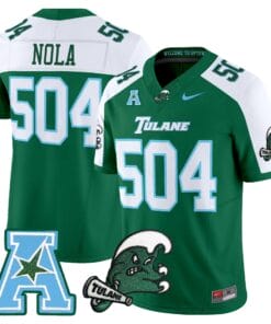 Alternative view of Tulane Green Wave 2025 Vapor Limited Jersey - All Stitched