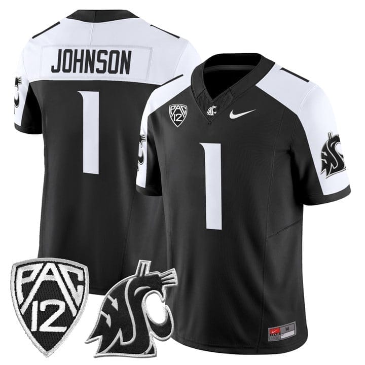 Angel Johnson Jersey #1 Washington State Cougars 2025 Vapor Limited Stitched