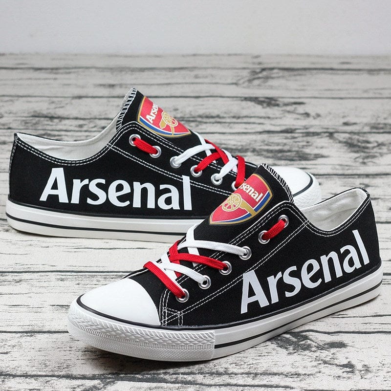 Asenal Low Top Canvas Sport Sneakers Shoes For Men Women Fans