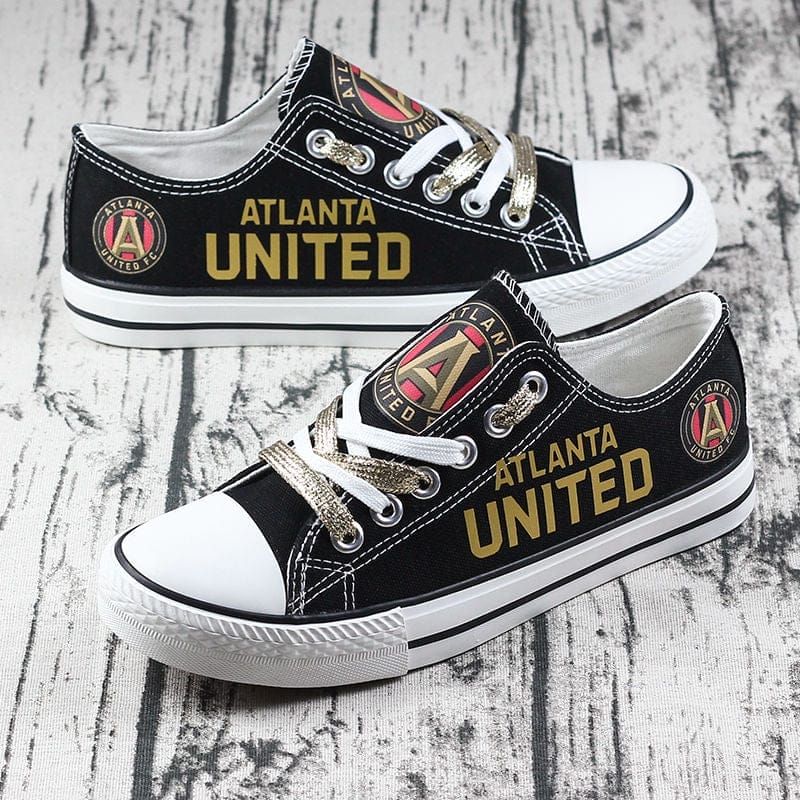 Atlanta United FC Low Top Canvas Sport Sneakers Shoes For Men Women Fans