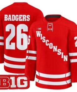 Badgers Jersey #26 Wisconsin Badgers 2025-26 Premium Stitched